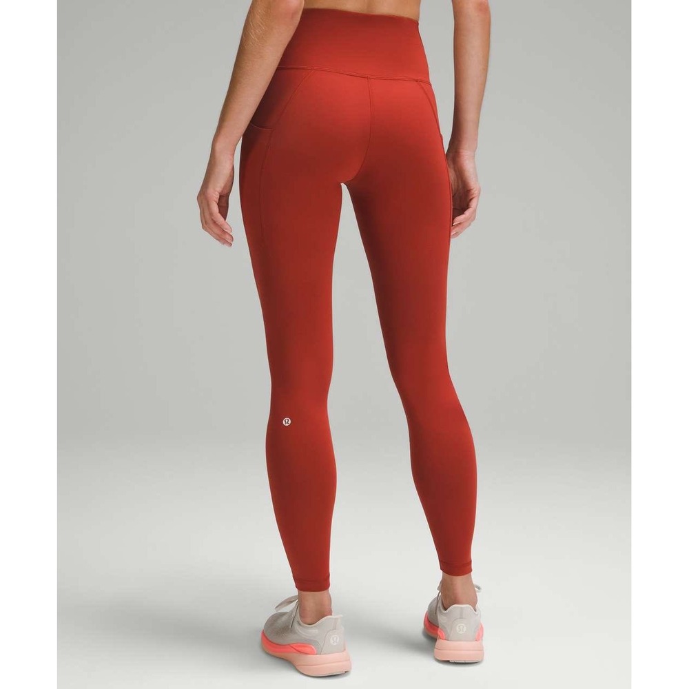 Lululemon‎ Wunder Train Tall 31" Terra Orange High Rise Leggings Size 10 Women